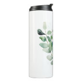 Groene eucalyptusbladeren thermosbeker (Gedraaid links)