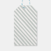 Groene eucalyptusjongen baby shower bedankt jullie cadeaulabel (Achterkant)