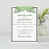 Groene Eucalyptuspalmbladeren Elegant Wedding (Staand voorkant)