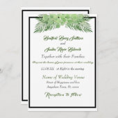 Groene Eucalyptuspalmbladeren Elegant Wedding (Voorkant / Achterkant)