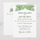 Groene Eucalyptuspalmbladeren Elegant Wedding (Voorkant / Achterkant)