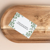 Groene EucalyptusTropische Website Invoegen Kaart Visitekaartje