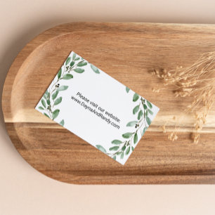 Groene EucalyptusTropische Website Invoegen Kaart Visitekaartje