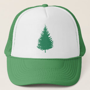 Groene Evergreen Tree Trucker Hat Trucker Pet