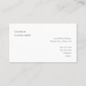 Groene Evergreen Trees Elegant Professional Visitekaartje (Achterkant)