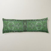 Groene exotische Perzische Rug Reproduction, Lichaamskussen (Achterkant)