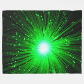 Groene explosie fleece deken (Voorkant (Horizontaal))