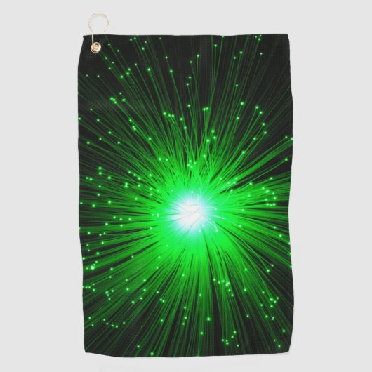 Groene explosie golfhanddoek (Voorkant)