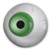 Groene Eyeball Zombie Drawer Knop (Voorkant)