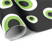 Groene Eyeballen | Halloween Pattern Cadeaupapier (Rol Hoek)