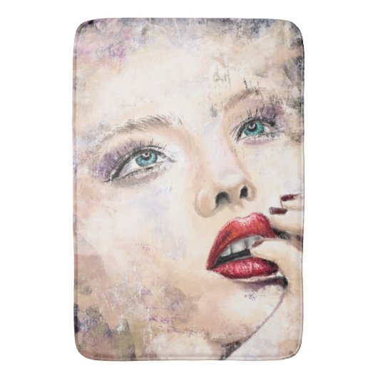 Groene Eyed  Vrouw Badmat (Voorkant Verticaal)