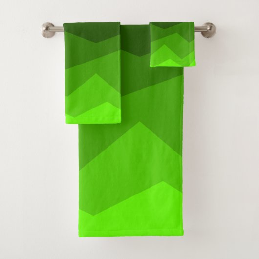 Groene Fade Bad Handdoek (Insitu)