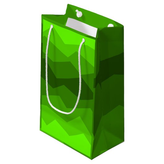 Groene Fade Klein Cadeauzakje (Voorkant Gekanteld)