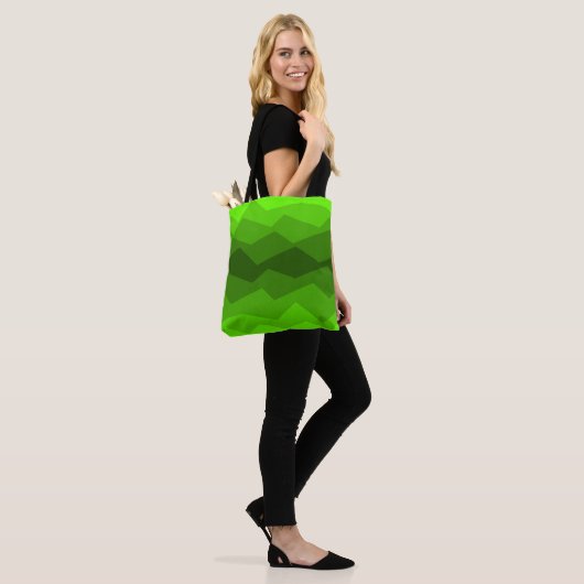 Groene Fade Tote Bag (Op model)
