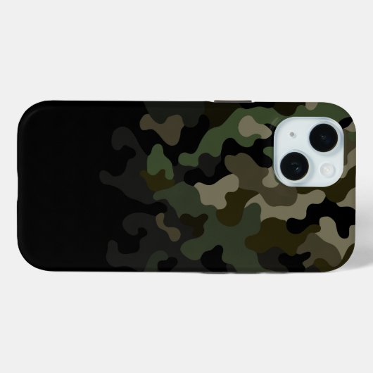 Groene Fading Camo Camouflage Case-Mate iPhone Case (Achterkant (horizontaal))