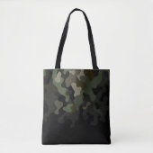 Groene Fading Camo Camouflage Tote Bag (Voorkant)