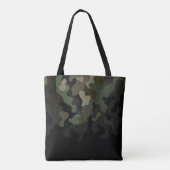 Groene Fading Camo Camouflage Tote Bag (Achterkant)