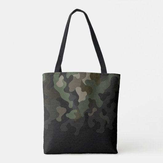 Groene Fading Camo Camouflage Tote Bag (Achterkant)