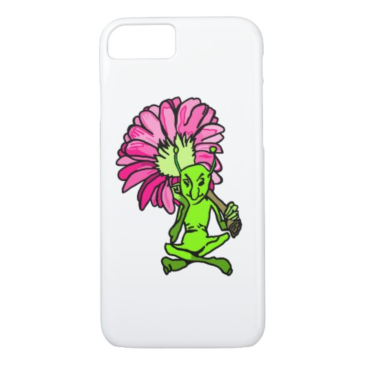 Groene Faerie en Bloem Telefoonhoes Case-Mate iPhone Case (Achterkant)