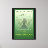 Groene Fairy Absinthe Canvas Verpakte Print (Voorkant)