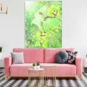 Groene Fairy Fantasy Art Canvas Print (Insitu (Woonkamer))