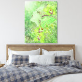 Groene Fairy Fantasy Art Canvas Print (Insitu (Slaapkamer))
