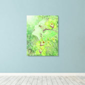 Groene Fairy Fantasy Art Canvas Print (Insitu (Houten vloer))