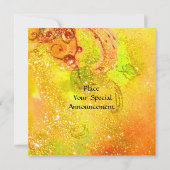 GROENE FAIRY geel blauw rood zilver Kaart (Achterkant)