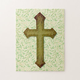  groene Faith Cross Puzzle Legpuzzel