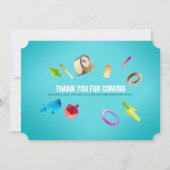 Groene fancy graduatie-partij aanpassen kaart (Achterkant)