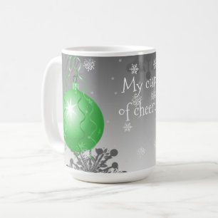 Groene Fancy kerstsierkoffie-Mok Koffiemok