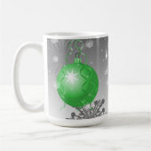 Groene Fancy kerstsierkoffie-Mok Koffiemok (Links)