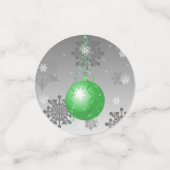 Groene Fancy kerstsiertafel Confetti (Kleine voorkant)