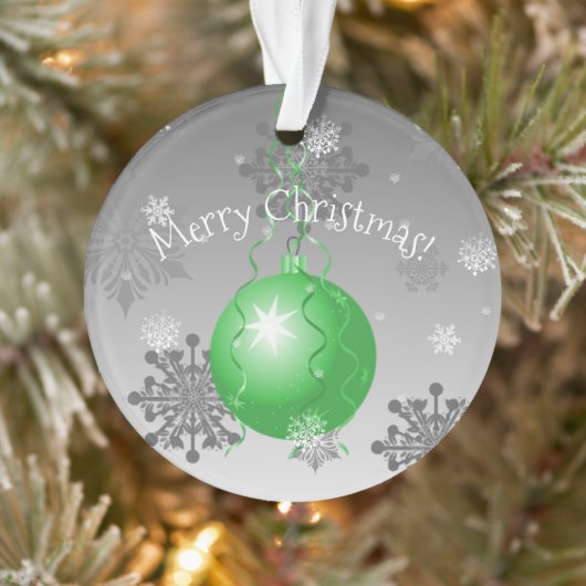 Groene Fancy kerstversiering Ornament (Boom)
