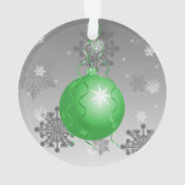 Groene Fancy kerstversiering Ornament (achterkant)
