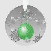Groene Fancy kerstversiering Ornament (voorkant)