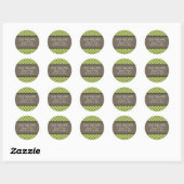 Groene Fancy Lattice sparen de Stickers van de Dat (Vel)