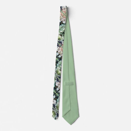 Groene fancy mode voor mannen stropdas (Achterkant)