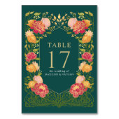 Groene Fantasie Betoverde Tuin Bruiloft Kaart (Voorkant)