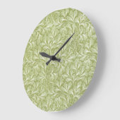Groene Fantasie Bloemen Wandklok (Hoek)