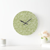 Groene Fantasie Bloemen Wandklok (Huis)