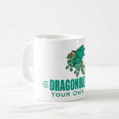Groene Fantasie Draak Koffiemok (Voorkant links)