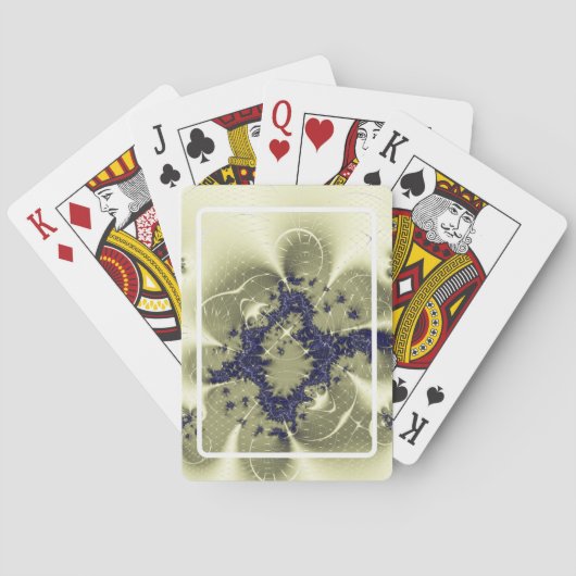 Groene fantasie pokerkaarten (Achterkant)