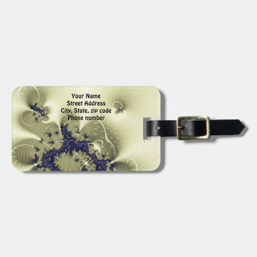 Groene Fantasie Reis Bagage Labels - Op Maat Gemaa (Voorkant horizontaal)
