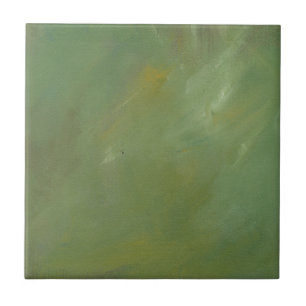 Groene Faux-afwerking Tegeltje