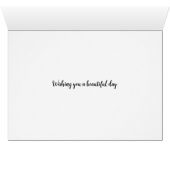 Groene Faux Glitter Architecture Birthday Card (Binenzijde Horizontaal (Onderkant))