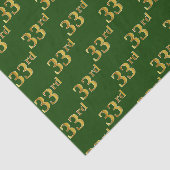 Groene, Faux Gold 33e (Dertig-Derde) gebeurtenis Tissuepapier (Detail)