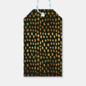 Groene Faux Gouden Folie Dinosaur Dank u Cadeaulabel (Achterkant)
