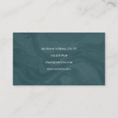 Groene faux marmeren oppervlaktetextuur visitekaartje (Achterkant)