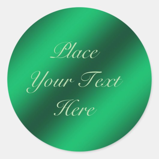 Groene Faux Metallic Folie  Sticker (Voorkant)